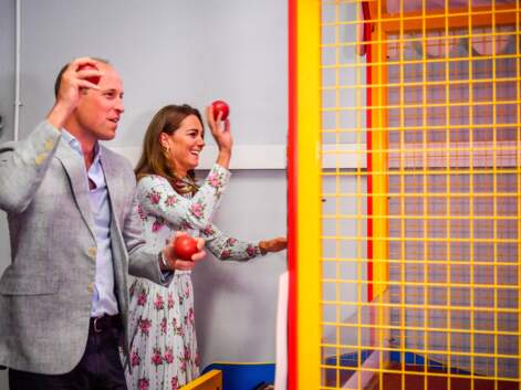 PHOTOS - Kate Middleton et William s'affrontent à des jeux : cette scène cocasse