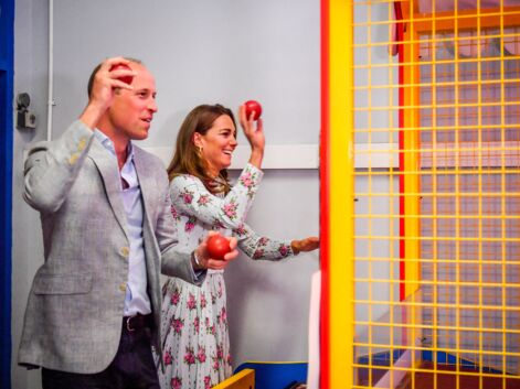 PHOTOS - Kate Middleton et William s'affrontent à des jeux : cette scène cocasse