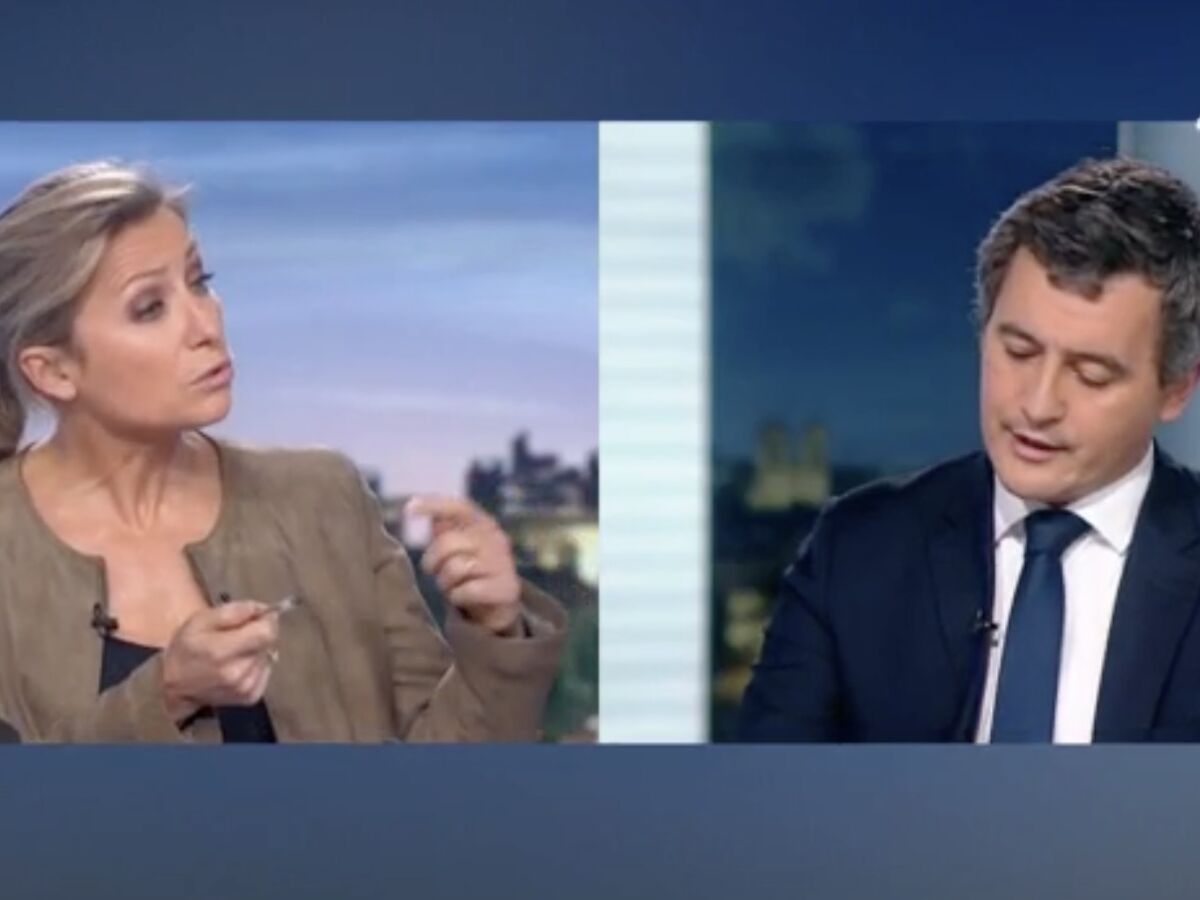 VIDÉO - Anne-Sophie Lapix ne prend pas de gants face à Gérald Darmanin