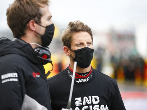 PHOTOS - Romain Grosjean, le mari de Marion Jollès, indemne après un violent accident de F1