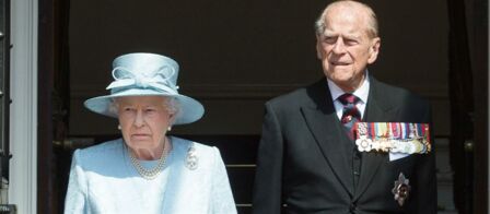 La reine Élisabeth II et le prince Philip, affaibli ...