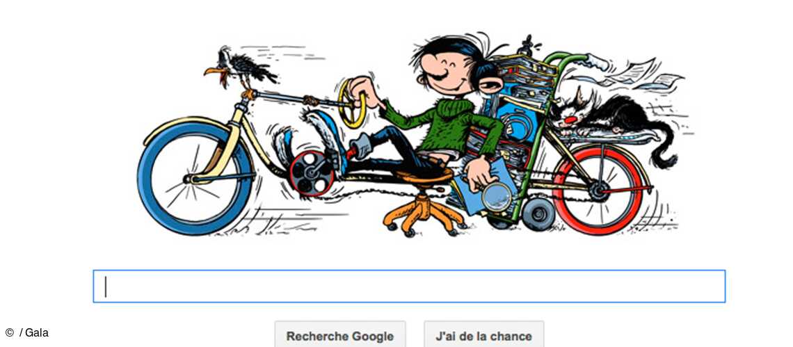 Gaston Lagaffe Honore Par Google Gala