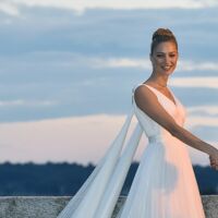 Photo Faustine Bollaert Devoile Une Photo Inedite De Sa Sublime Robe De Mariee 8 Ans Apres Gala