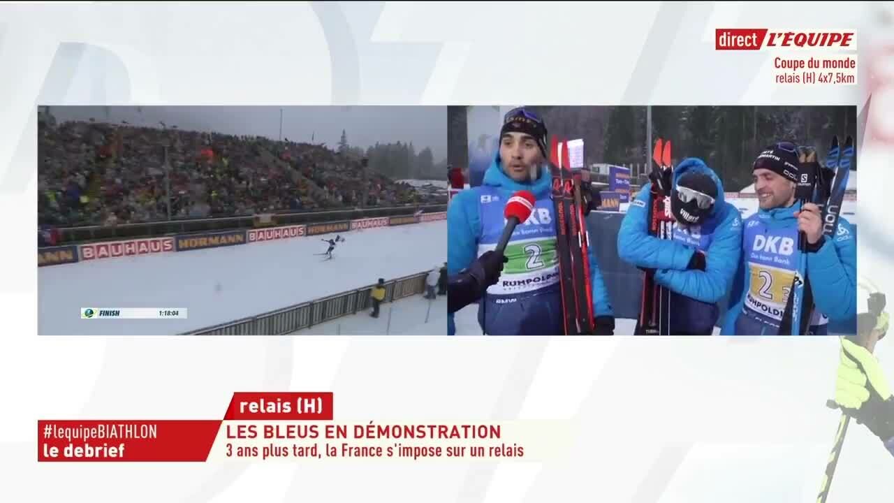 Video Martin Fourcade Fan Absolu D Edouard Baer Il Le Prouve Apres Sa Course Gala