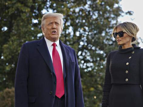 PHOTOS - Donald et Melania Trump quittent Washington 