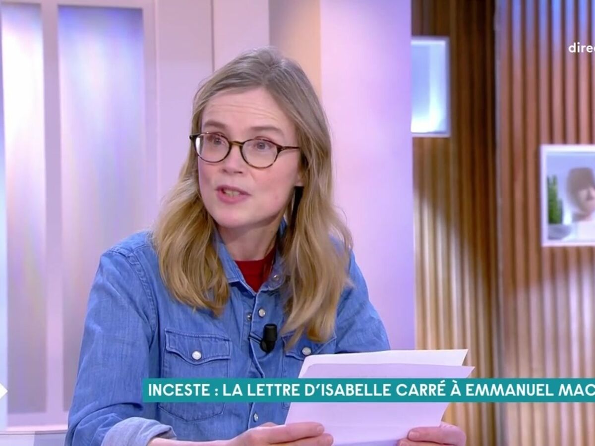 VIDÉO - Inceste : la lettre d'Isabelle Carré à Emmanuel Macron