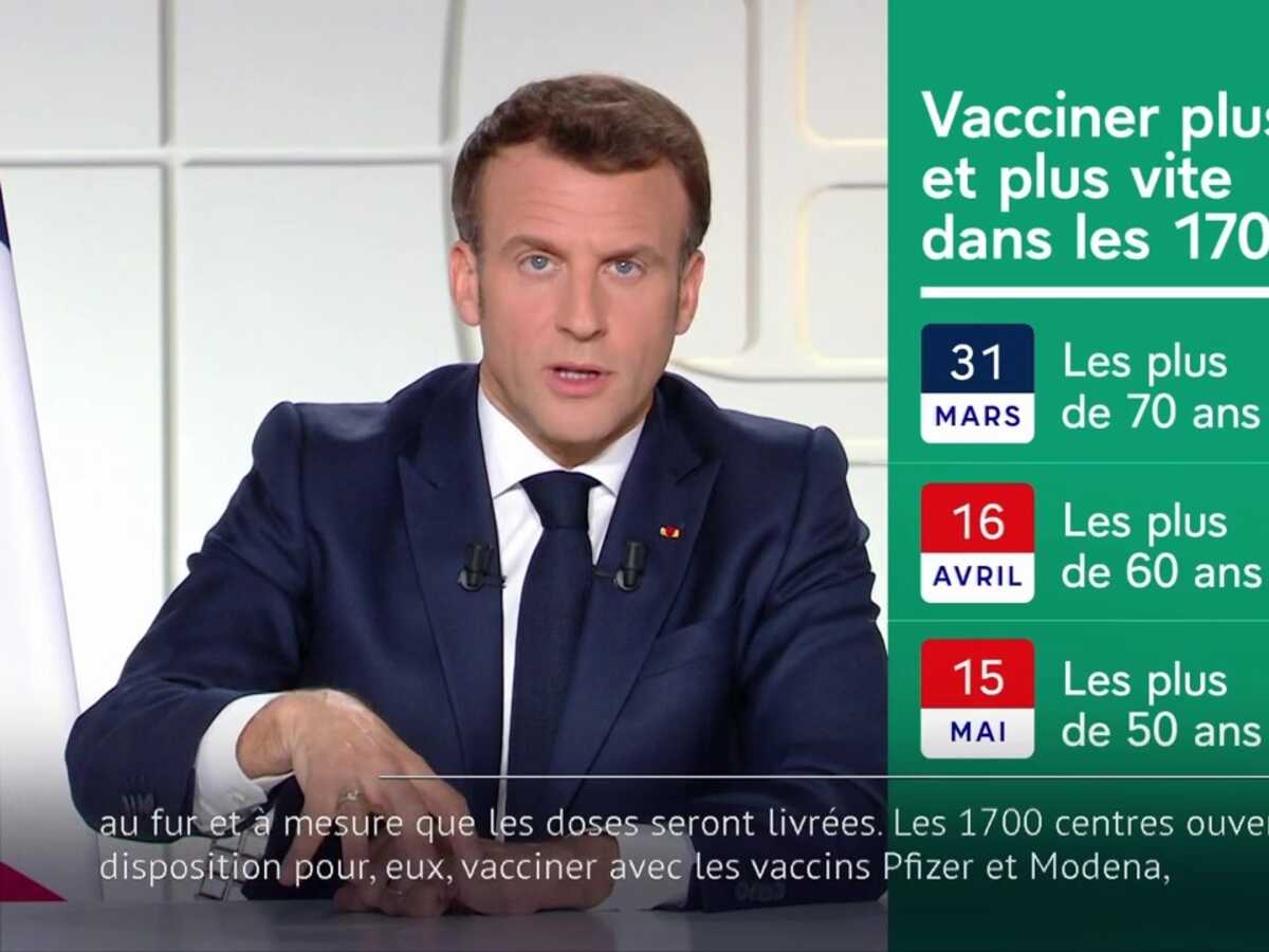 VIDÉO - Les vaccinements : Emmanuel Macron raillé pour sa faute pendant son allocution