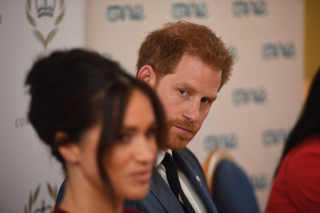 Meghan Markle and Harry on October 25, 2019 at Windsor Castle