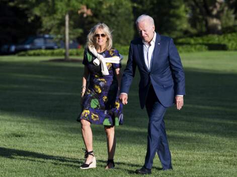 PHOTOS - Jill Biden en robe courte et espadrilles compensées