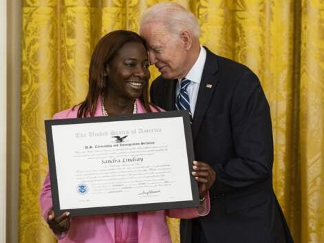 PHOTOS : Joe Biden très souriant pour une cérémonie importante