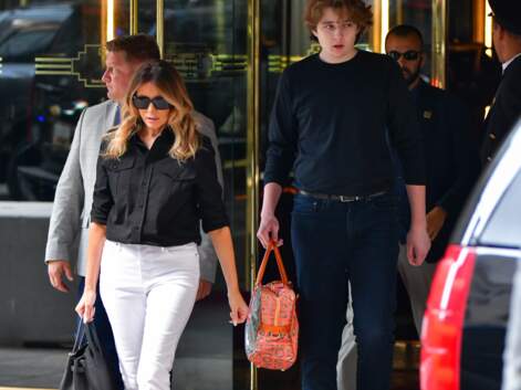 PHOTOS - Melania Trump et son fils Barron méconnaissable dans les rues de New York