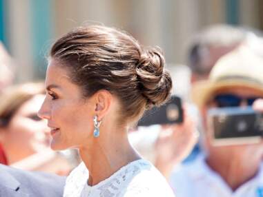 PHOTOS - Letizia d'Espagne, Kate Middleton, Meghan Markle...les plus beaux chignons et queue de cheval du gotha