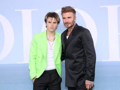 PHOTOS - David et Cruz  Beckham  : duo père-fils complice au défilé Dior