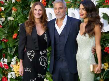 PHOTOS - Julia Roberts, George Clooney et sa femme Amal Clooney en tenues de soirée à Londres 