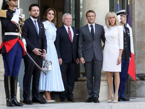 PHOTOS - Brigitte Macron et la reine Rania de Jordanie : le match du style à Paris