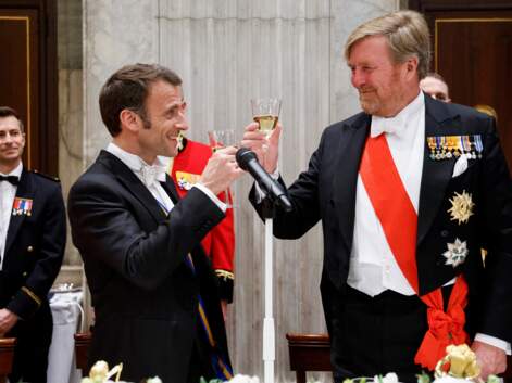 PHOTOS - Brigitte et Emmanuel Macron aux Pays-Bas : éclats de rire et discours, retour sur leur dîner royal avec Maxima et Willem-Alexander