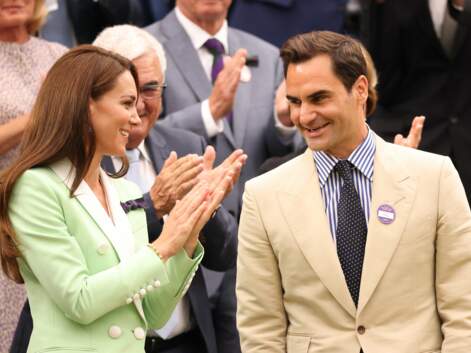 PHOTOS - Kate Middleton et Roger Federer : les deux amis très complices à Wimbledon