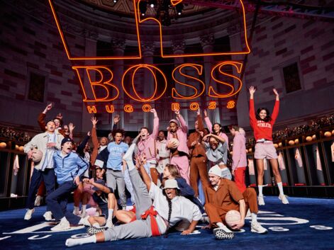 PHOTOS - Hugo Boss x Russell Athletic s'associent pour une collaboration audacieuse avec Bella Hadid et Ashley Graham