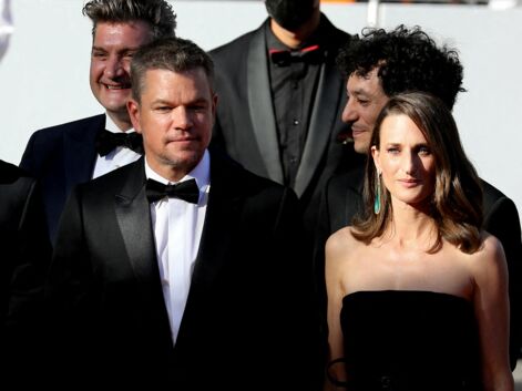 PHOTOS - Cannes 2021 : Camille Cottin et Matt Damon, un duo magnifique sur le tapis rouge