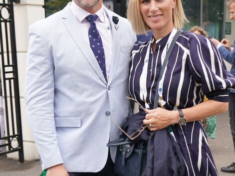 PHOTOS - Zara Phillips et Mike Tindall amoureux et complices dans les tribunes de Wimbledon