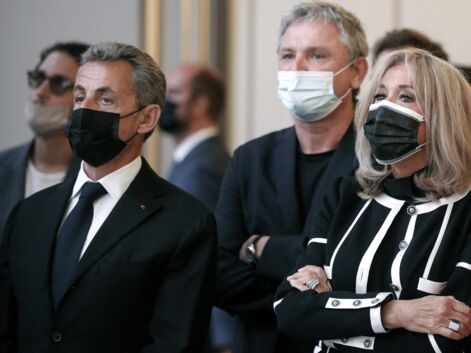 PHOTOS - Brigitte Macron, Nicolas Sarkozy, Farida Khelfa réunis à l'Élysée autour de Daniel Buren 