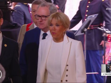 PHOTOS - Brigitte Macron, Carla Bruni, Cécilia Sarkozy ... les looks portés par les femmes de président lors de l'investiture. 