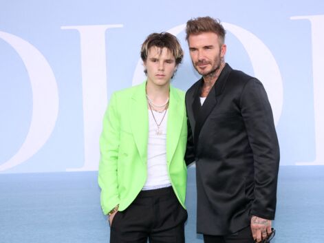 PHOTOS - David et Cruz  Beckham  : duo père-fils complice au défilé Dior