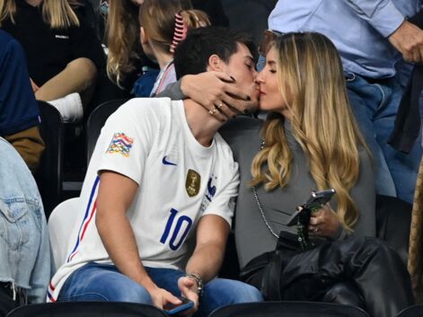 PHOTOS - Le fils de Didier Deschamps, Dylan, s'amuse avec sa compagne Mathilde, au Qatar, lors du match France-Angleterre