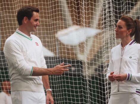 PHOTOS - Kate Middleton et Roger Federer : leur surprenant match de tennis