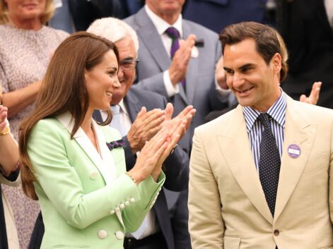 PHOTOS - Kate Middleton et Roger Federer : les deux amis très complices à Wimbledon