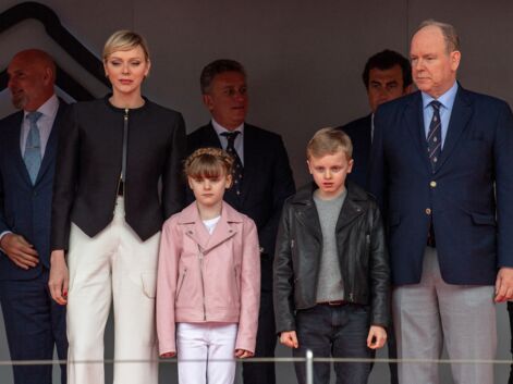 PHOTOS - Charlene et Albert de Monaco en famille sur le podium du E-Prix 