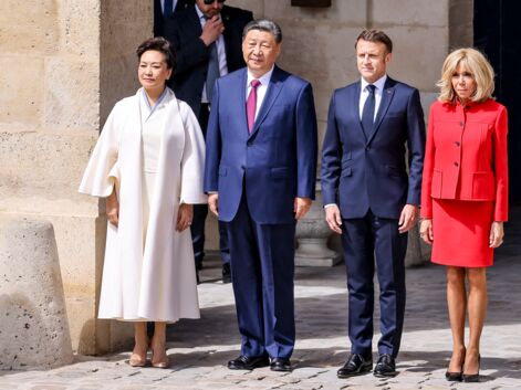 PHOTOS - Visite de Xi Jinping en France : les plus belles apparitions d'Emmanuel et Brigitte Macron aux côtés du couple présidentiel chinois