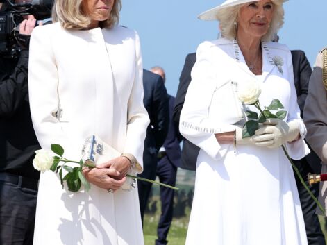 PHOTOS - La reine Camilla, Brigitte Macron, Mathilde de Belgique… Les plus beaux looks repérés pour les 80 ans du D-Day