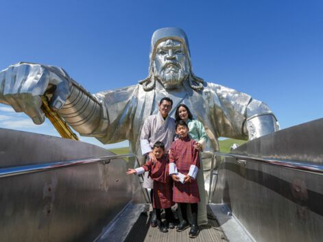 PHOTOS – Le roi et la reine du Bhoutan en voyage officiel en Mongolie : leurs petits princes Jigme Namgyel et Jigme Ugyen sont adorables ! 