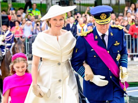 PHOTOS – La reine Mathilde, le roi Philippe et leurs quatre enfants : la famille royale de Belgique réunie pour la Fête nationale