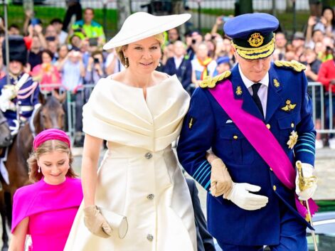 PHOTOS – La reine Mathilde, le roi Philippe et leurs quatre enfants : la famille royale de Belgique réunie pour la Fête nationale