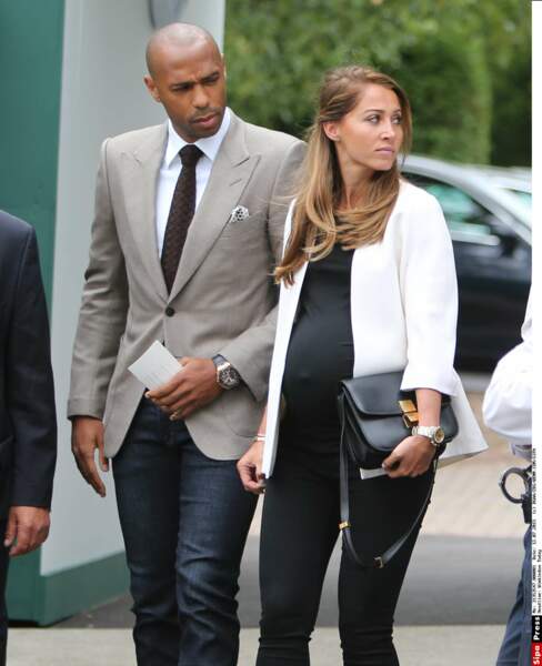 Andrea Rajacic et Thierry Henry à Wimbledon