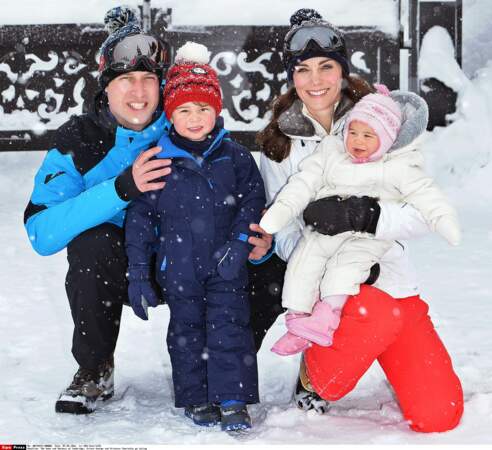 Même au ski, Kate habille sa fille de blanc, comme elle