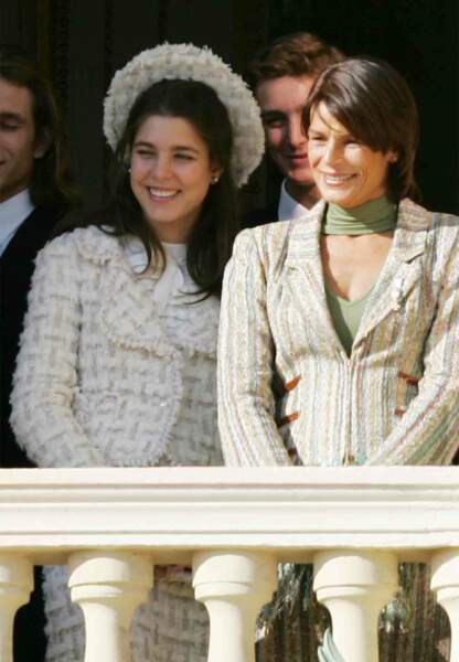 Avec sa nièce Charlotte Casiraghi en 2005