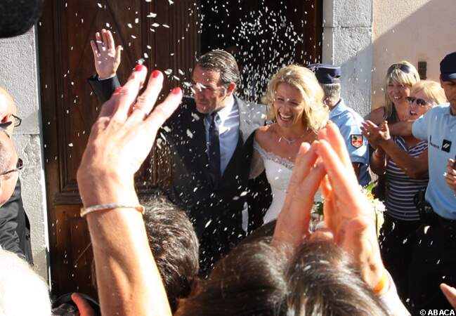 Mariage d'Alexandra Lamy et Jean Dujardin à Anduze en 2009