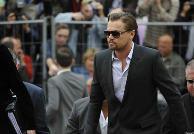 Leonardo DiCaprio arrive au photocall