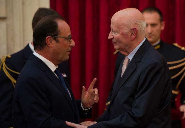 François Hollande en grande discussion avec Gilles Jacob