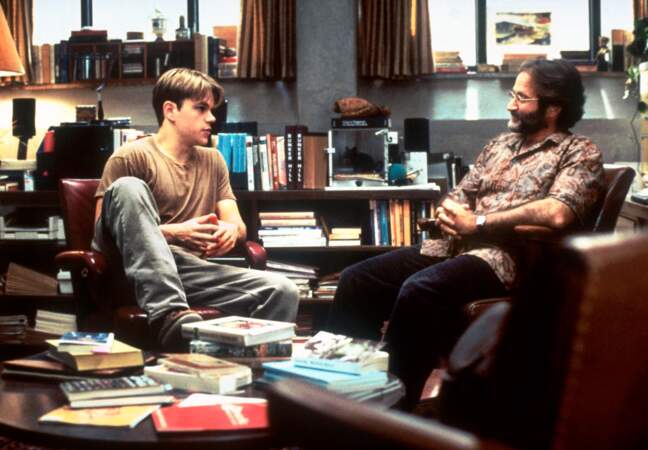 L'un des plus grands films de sa carrière, "Good Will Hunting", en 1997, face à Matt Damon