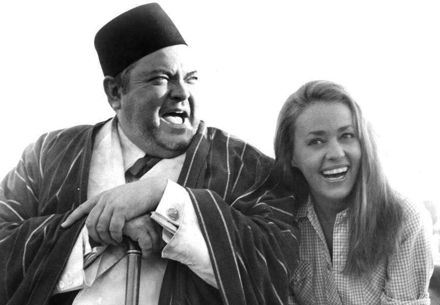 L'un des rares éclats de rire d'Orson Welles immortalisés par une caméra. L'acteur plaisante ici avec Jeanne Moreau