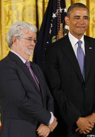 George Lucas ému d'avoir été décoré par Barack Obama