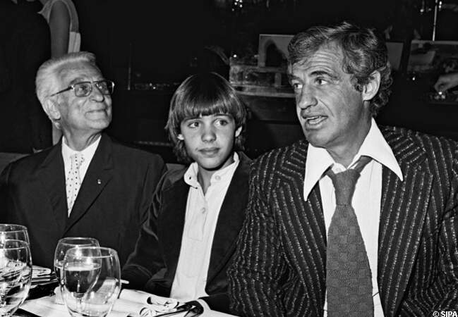 Jean-Paul Belmondo son père et son fils en 1977