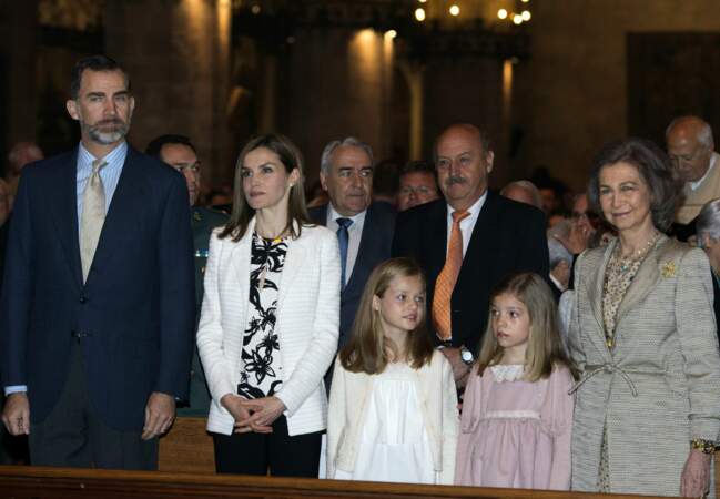La famille royale espagnole à Palma de Majorque