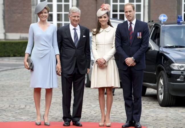 Photo de famille : Mathilde et Philippe de Belgique, le duc et la duchesse de Cambridge