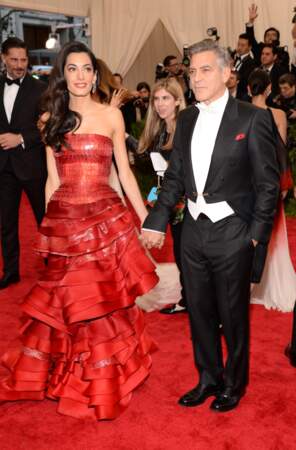 Amal, en Maison Margiela, et George Clooney 