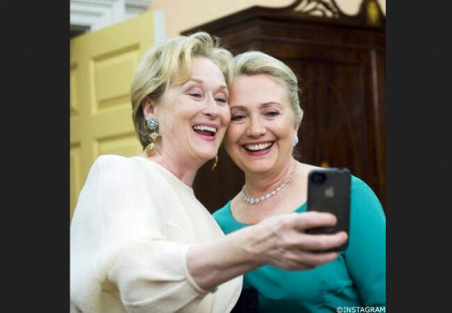 Hillary Clinton et Meryl Streep en mode selfie